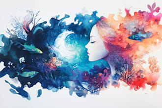 draw a watercolor illustration
