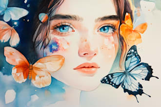 make a watercolor illustration