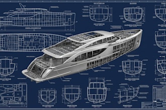 cnc boat hulls, marine structures, fabrication drawings