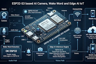 design esp32 s3 ai camera, wake word and edge ai iot systems