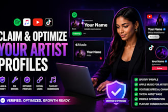 fix issue, claim your spotify artist page apple music and youtube artist profile