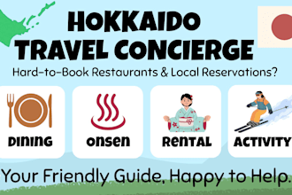 be your hokkaido concierge for car rentals, restaurants, and local bookings
