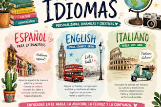 spanish, english and italian classes for foreigners