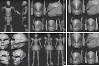 model custom 3d helmet anime 3d cosplay armor for print and paint