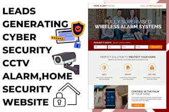 design cyber security alarm cctv home security website