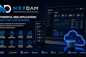 develop a custom web application