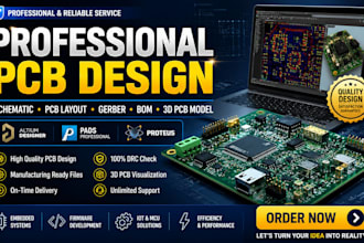 design pcb schematic, layout, gerber, bom, and 3d models using altium pads tools