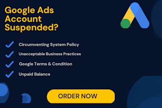 fix google ads suspension, circumventing system policy and fix disapproved ads