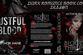 design dark romance, horror book cover, fantasy cover, thriller and ebook cover