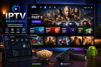 do iptv logo, banner and flyers