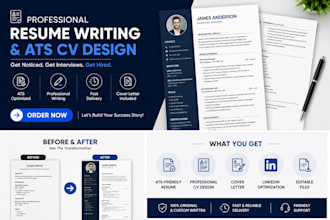 write an ats optimized resume, cover letter and linkedin