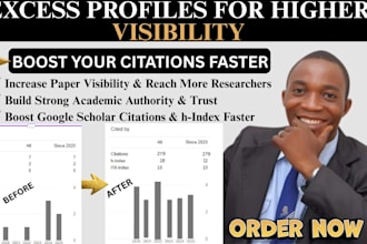 boost google scholar visibility, backdate citation, h index with excess profiles
