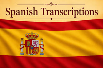 transcript your spanish audios into clear text