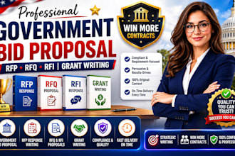 write government bid proposal rfp rfq and grant applications