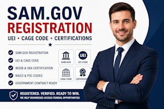 do sam gov registration, uei, cage code, wosb and sba certification