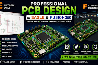 do pcb boards design in eagle and fusion360 for high performance electro