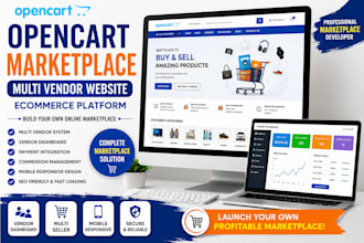 build opencart multi vendor marketplace website opencart ecommerce website SEO
