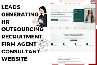 design HR recruitment outsourcing recruitment firm agent consultant website