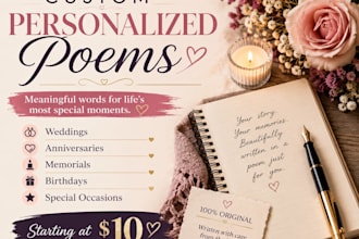 write personalized poem for any occasion