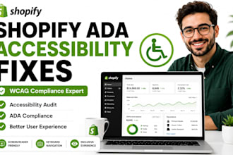 fix and improve shopify ada accessibility fixes and wcag compliance