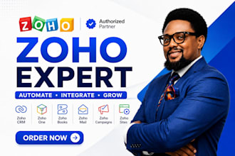 setup zoho crm, zoho one, zoho books, zoho mail, zoho campaigns, zoho sites