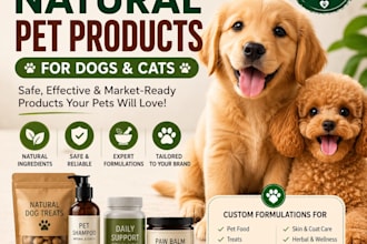 formulate natural pet foods, care product for  cat and dog