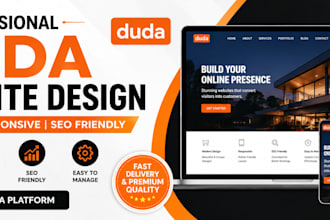 design and build website using duda website builder