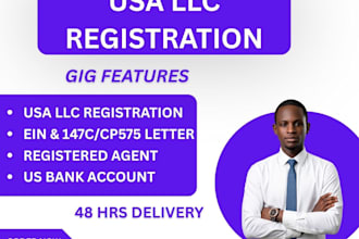 do  US llc registration, llc formation and ein registration