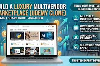 build a multivendor elearning marketplace using sharetribe or dokan