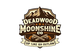 design moonshine pop up bar logo