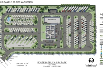 design site map, semi truck, rv park plat map, map park site plan