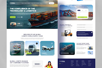 build logistic website, freight broker portal for your business