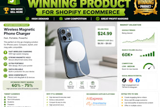do shopify wining product research