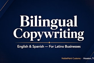 write bilingual copy in english and spanish for latino businesses