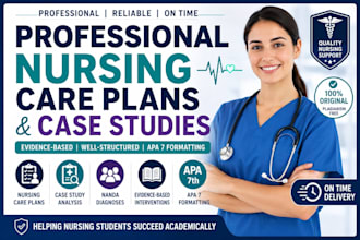 create professional nursing care plans and case studies
