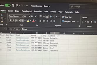 organize and update your CRM database and spreadsheets