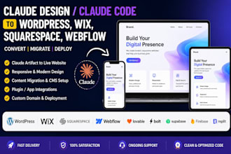 claude design claude code to wordpress wix claude site to lovable squarespace