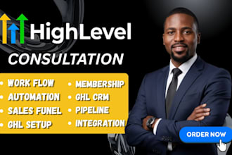 provide you gohiglevel consultation 1 on 1 gohighlevel traning session