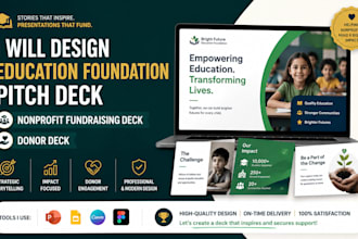 design education foundation pitch deck nonprofit fundraising deck donor deck