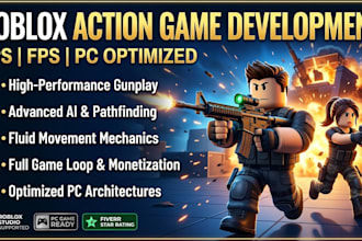 do roblox action game shooting tps fps pc game development