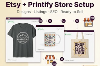set up your etsy pod store with listings