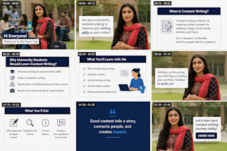 provide contents writing for college and university students