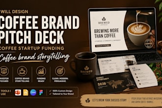 design coffee brand pitch deck coffee startup funding coffee brand storytelling