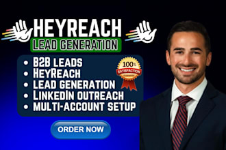 set up heyreach linkedin multi account outreach b2b lead generation automation