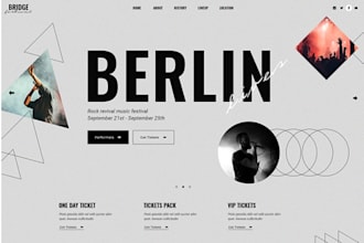 develop festival website design
