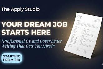 help students and professionals write cvs