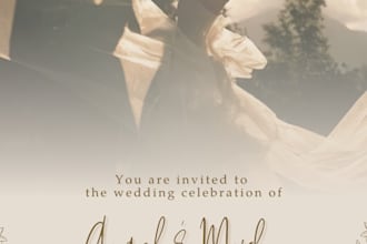 design elegant minimalist wedding and event invitations