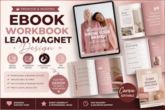 ebook design canva ebook design workbook design lead magnet pdf design