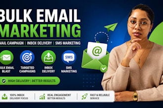 do bulk email blast email marketing campaign inbox delivery SMS email marketing
