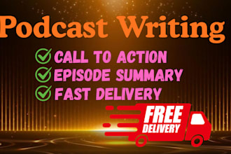 write SEO podcast show notes